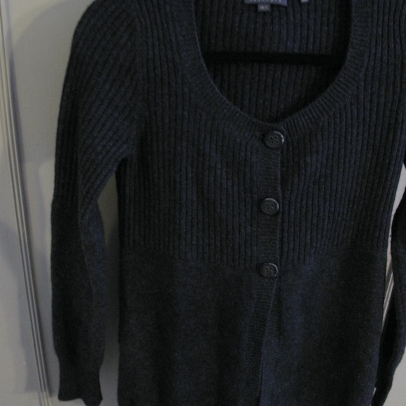 REPEAT CASHMERE Grey Ribbed Cardigan 38 Small - Picture 10 of 15